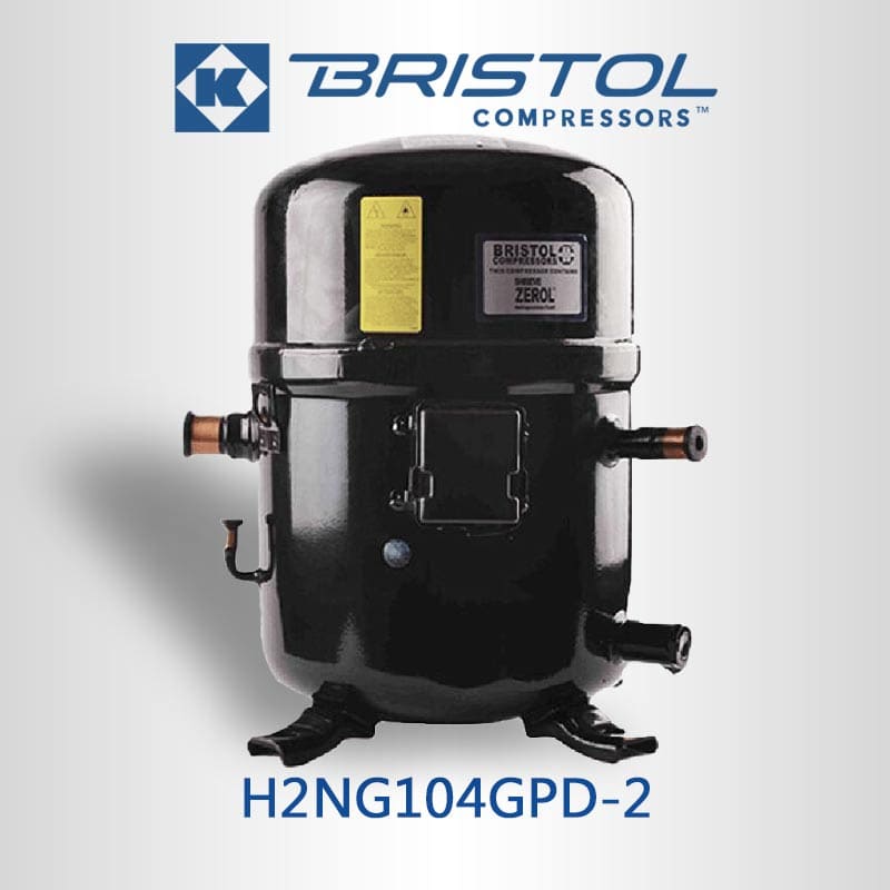 H2NG104GPD-2-Bristol-Refrigeration-Piston-Compressor