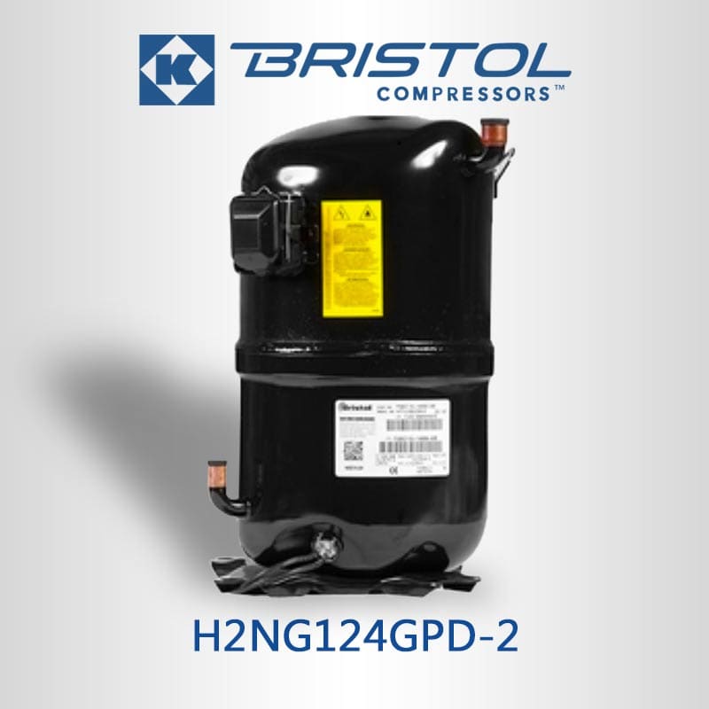 H2NG124GPD-2-Bristol-Refrigeration-Piston-Compressor